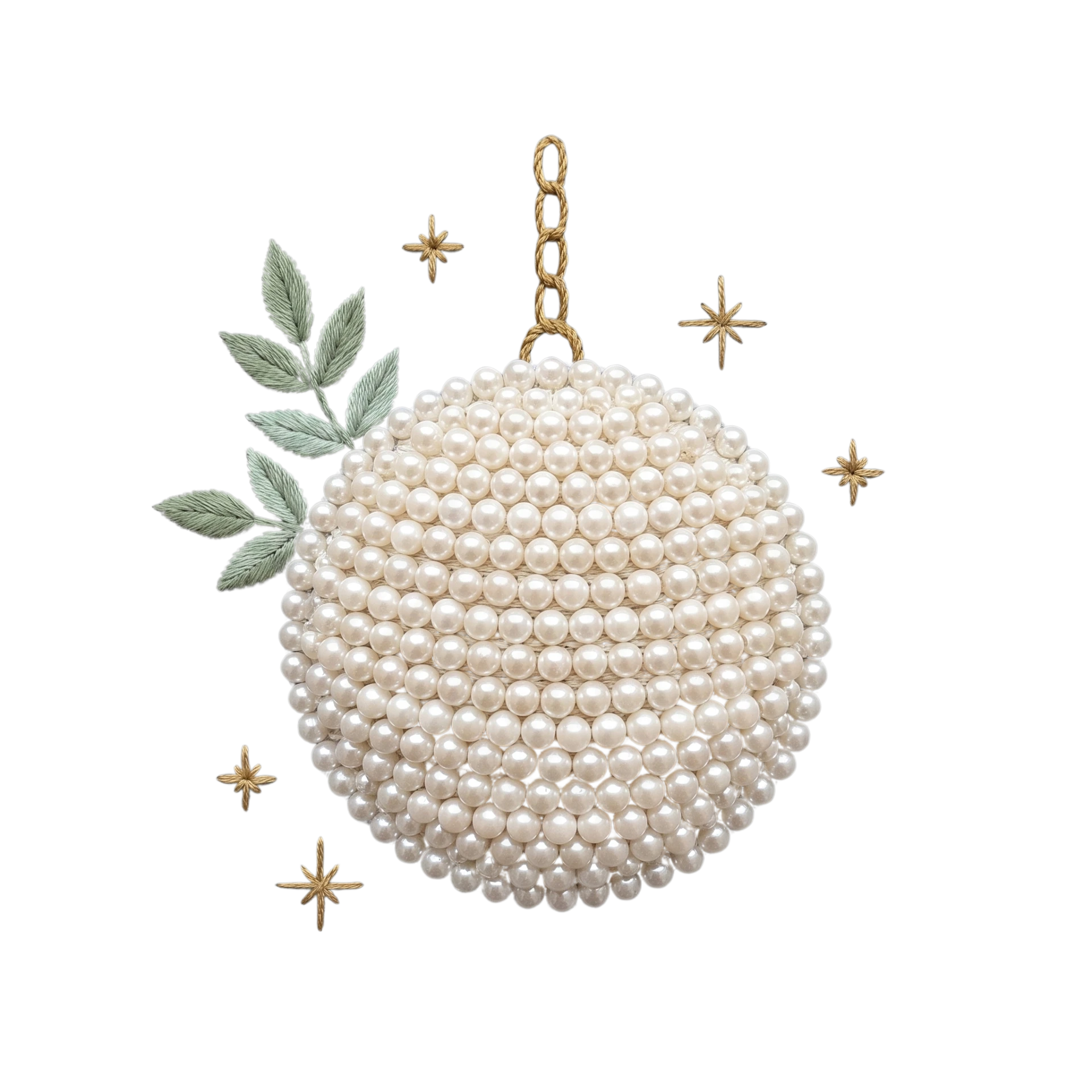 Painted disco ball with stars